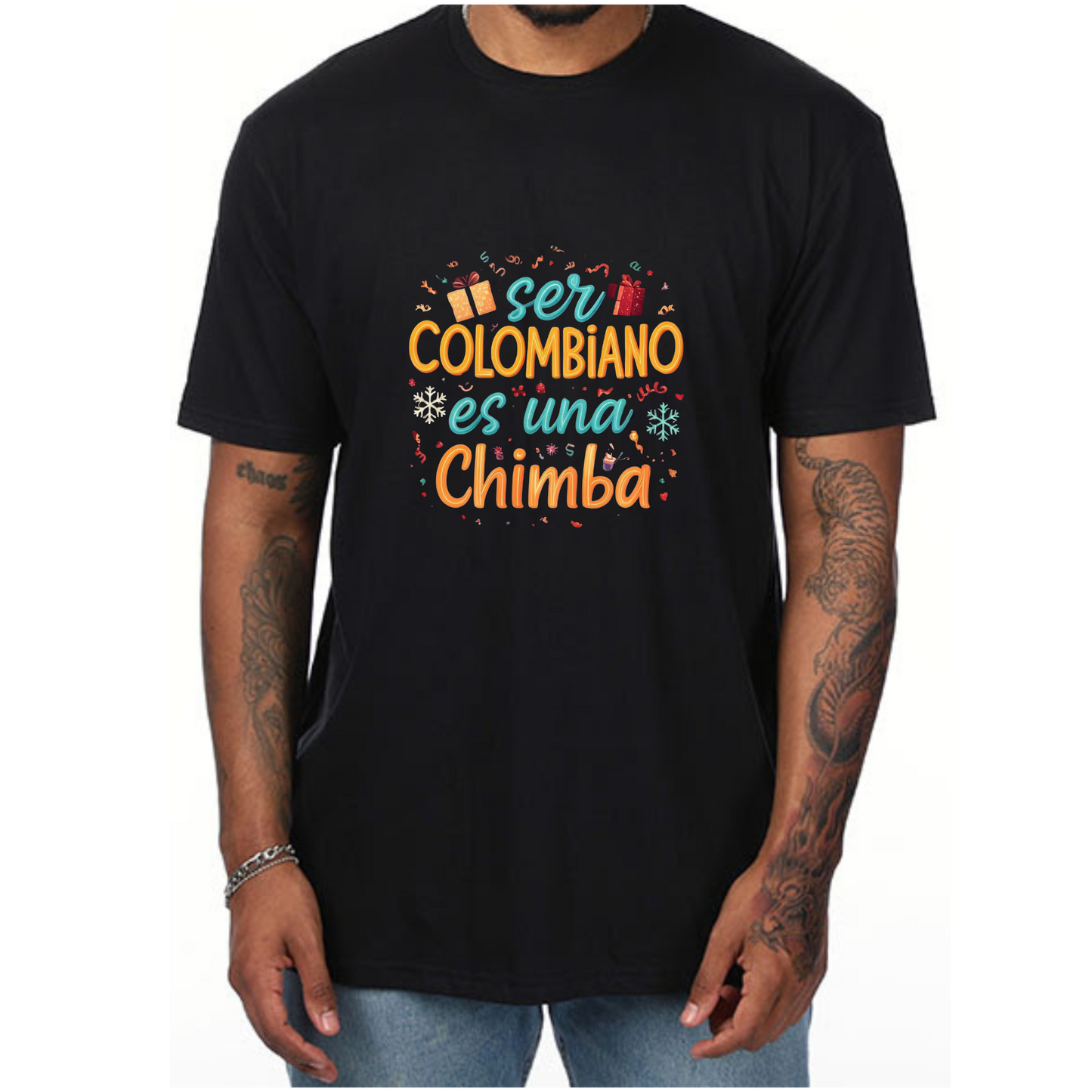 Colombian T Shirt Funny 'Ser Colombiano es una chimba' for men and women - Vibrancy GG