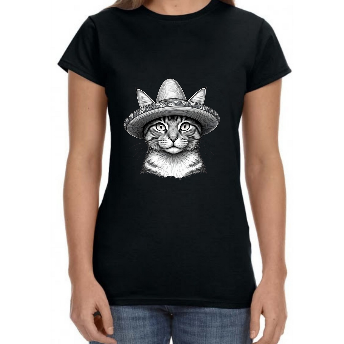 Cat Sombrero T-Shirt