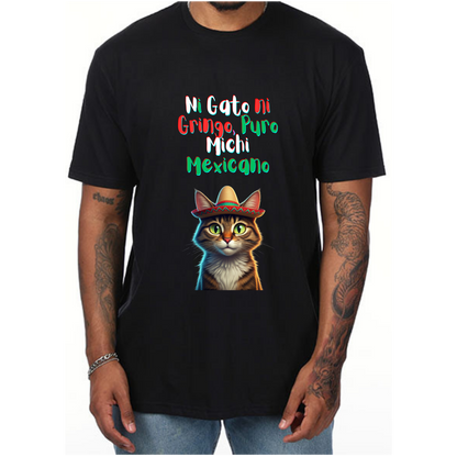 Mexican Cat T-Shirt – Funny Unisex Michi Lover Tee