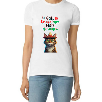 Mexican Cat T-Shirt – Funny Unisex Michi Lover Tee