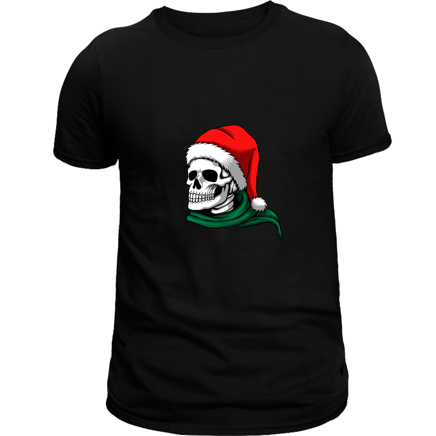 Dark Holiday Spirit: Skull Santa Tee - Christmas T Shirt for men and women - Sizes S - XL - Vibrancy GG