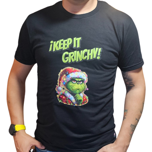 Grinch Christmas T Shirt 'Keep It Grinchy' - Camisa Grinch Men and Women - Sizes S - XL- VibrancyGG