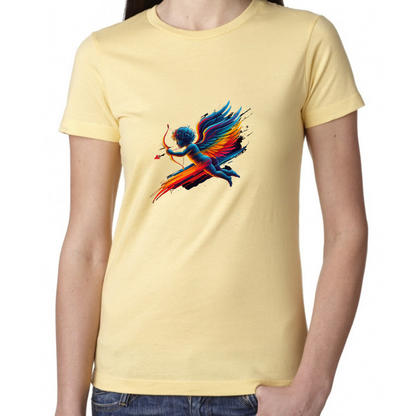 Cupid T-Shirt: Retro Valentine's Day Vibes for Women