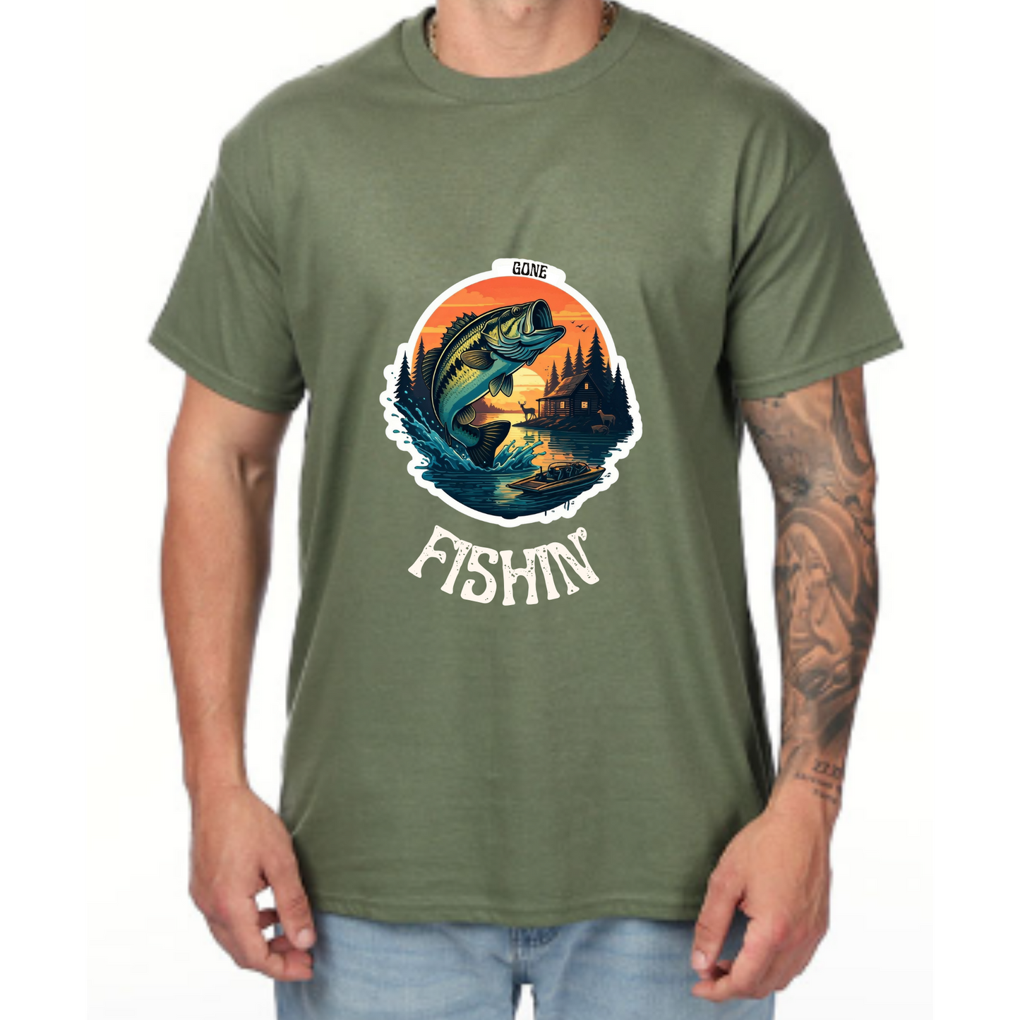 Gone Fishin' T-Shirt – Perfect for Fishing Enthusiasts