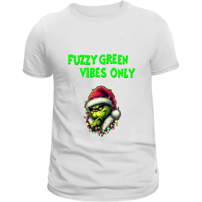 Fuzzy Green Cheer Tee - Grinch Christmas T Shirt for Men and Women -  100% Cotton Comfort - VibrancyGG