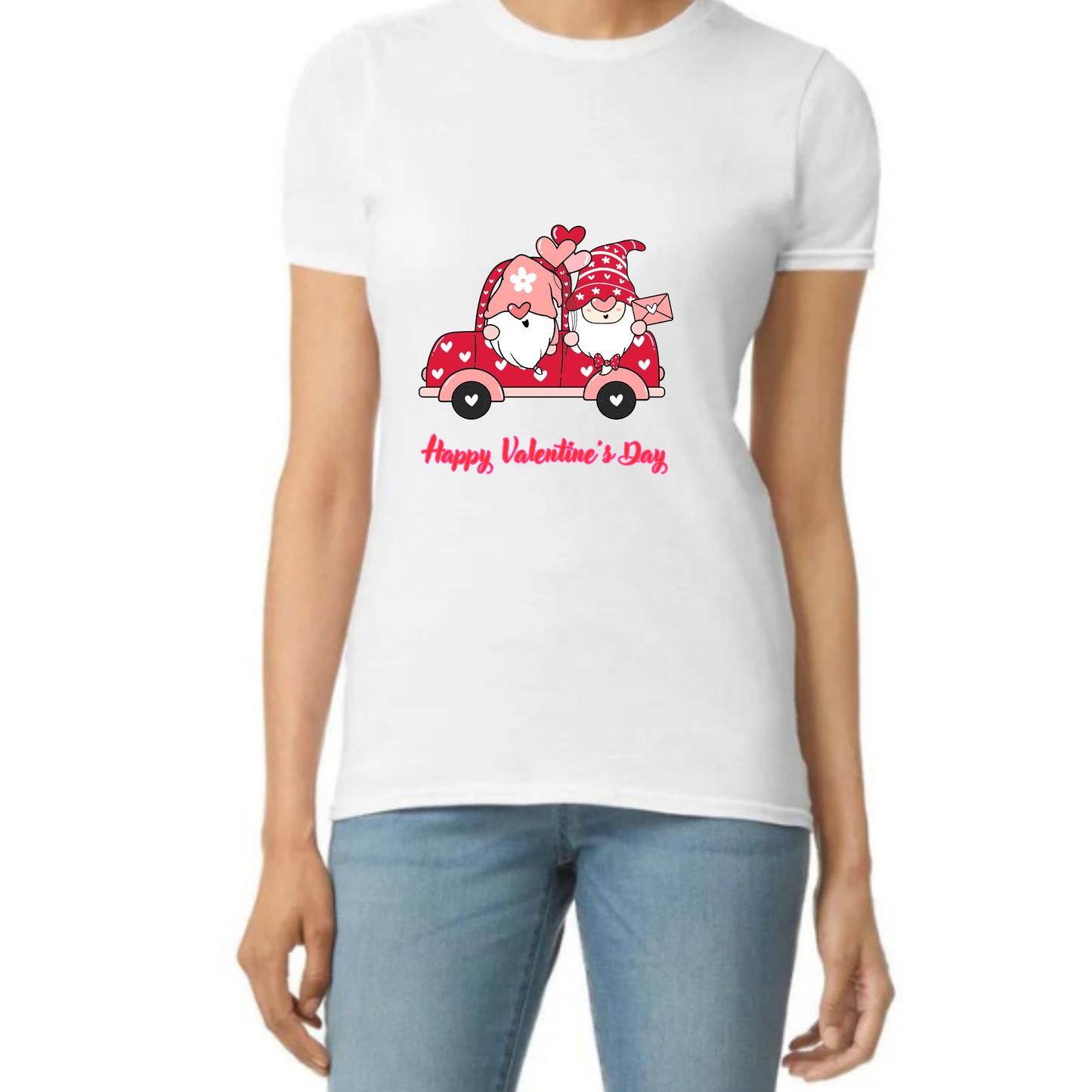 Gnome-entine's Day! Adorable Gnome Couple Valentine's T-Shirt