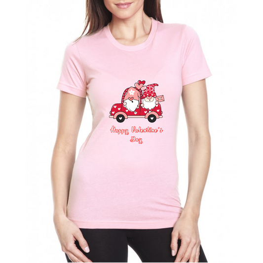 Gnome-entine's Day! Adorable Gnome Couple Valentine's T-Shirt