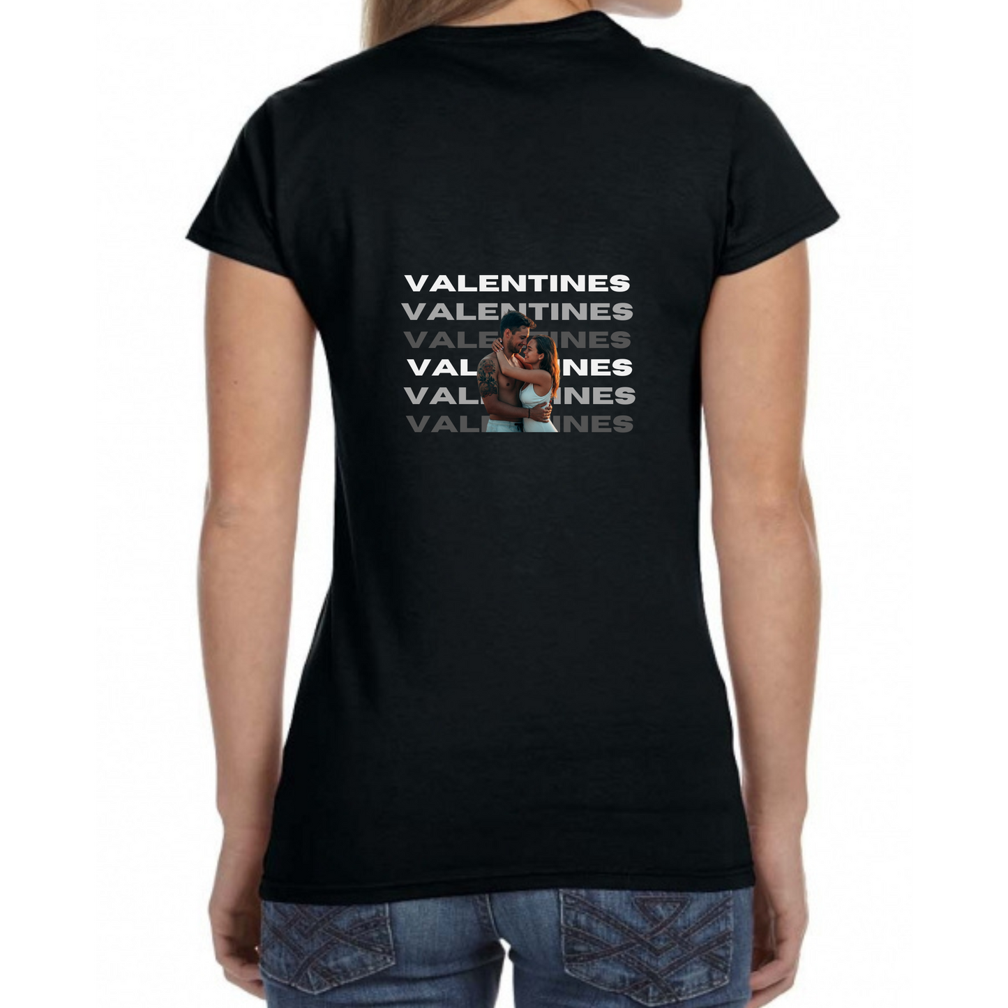 Customizable Tic-Tac-Toe Love T-Shirt - Add Your Photos